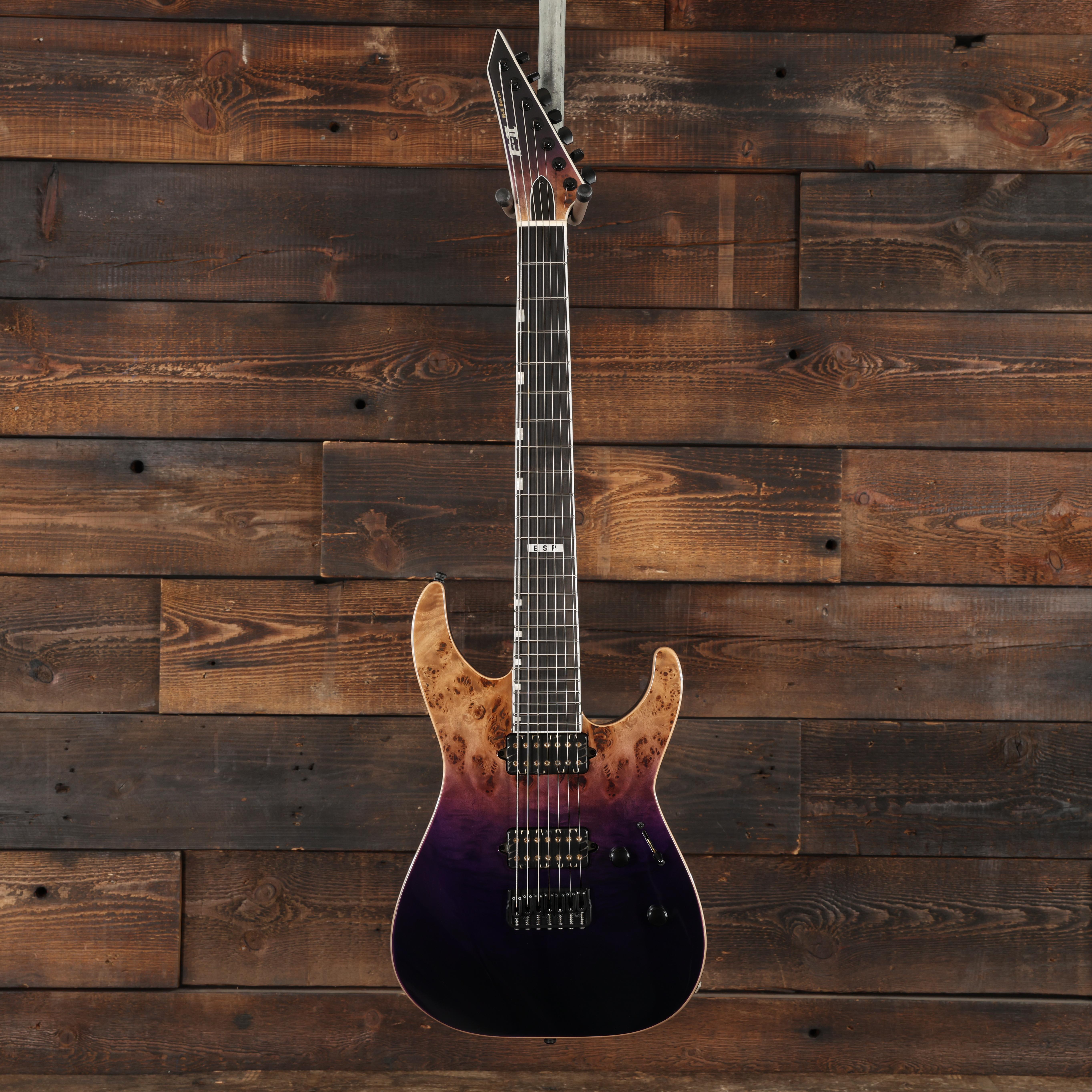 E-Ⅱ M-Ⅱ SEVEN NT BK ESP E-II M-II 7 NT in Purple Natural Fade - Andertons Music Co.
